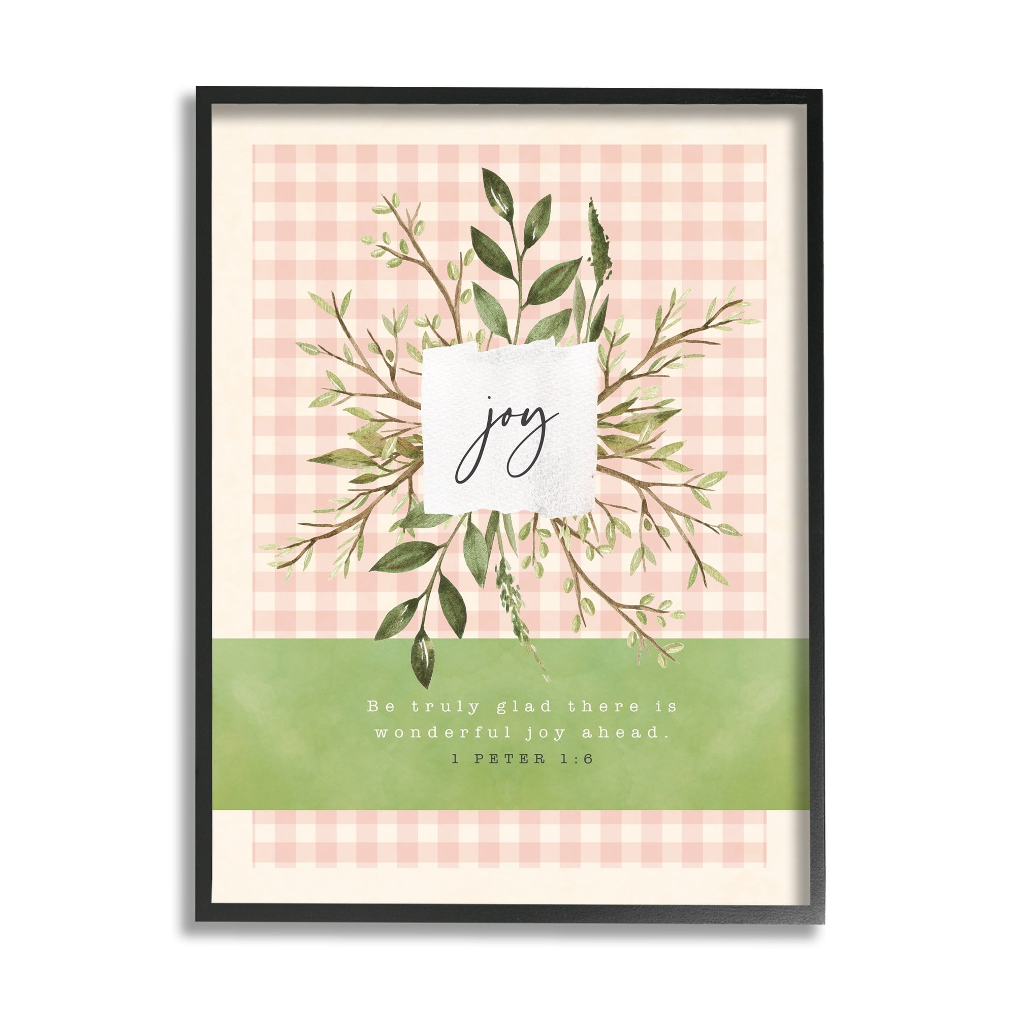 Stupell Indtries Truly Glad There's Joy Ahead Proverb Peter 1:6,24 x 30Design by Tammy Apple
