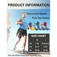 thumbnail image 3 of FEOYA Pack of 5 Crew Toe Socks Men Five Finger Socks Cotton Athletic Five Toe Socks Running Toe Socks for Outdoor Winter Sports Spring Autumn L, 3 of 6