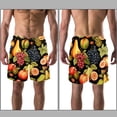 thumbnail image 3 of luoweisi Men's Beach Shorts Quick Dry Swim Trunks with Mesh Lining Fruit M, 3 of 5