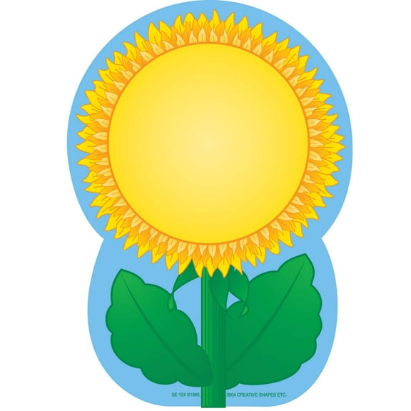 SHAPES ETC. Large Notepad - Sunflower