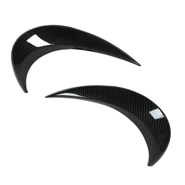 Headlamp Eyelid, Stylish Headlight Eyebrow Carbon Fiber Color Decorative For Cars