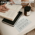 thumbnail image 4 of Miangastore 4Pcs Convenient Binder Dividers Detachable Notebook Dividers Loose Leaf Notebook Separators, 4 of 9
