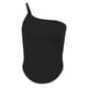thumbnail image 2 of Top De Tirantes De Verano Dobladillo curvo Casual Corp Top Chaleco asimétrico Tops Traje de calle (Negro M) Cgtredaw Para estrenar, 2 of 9