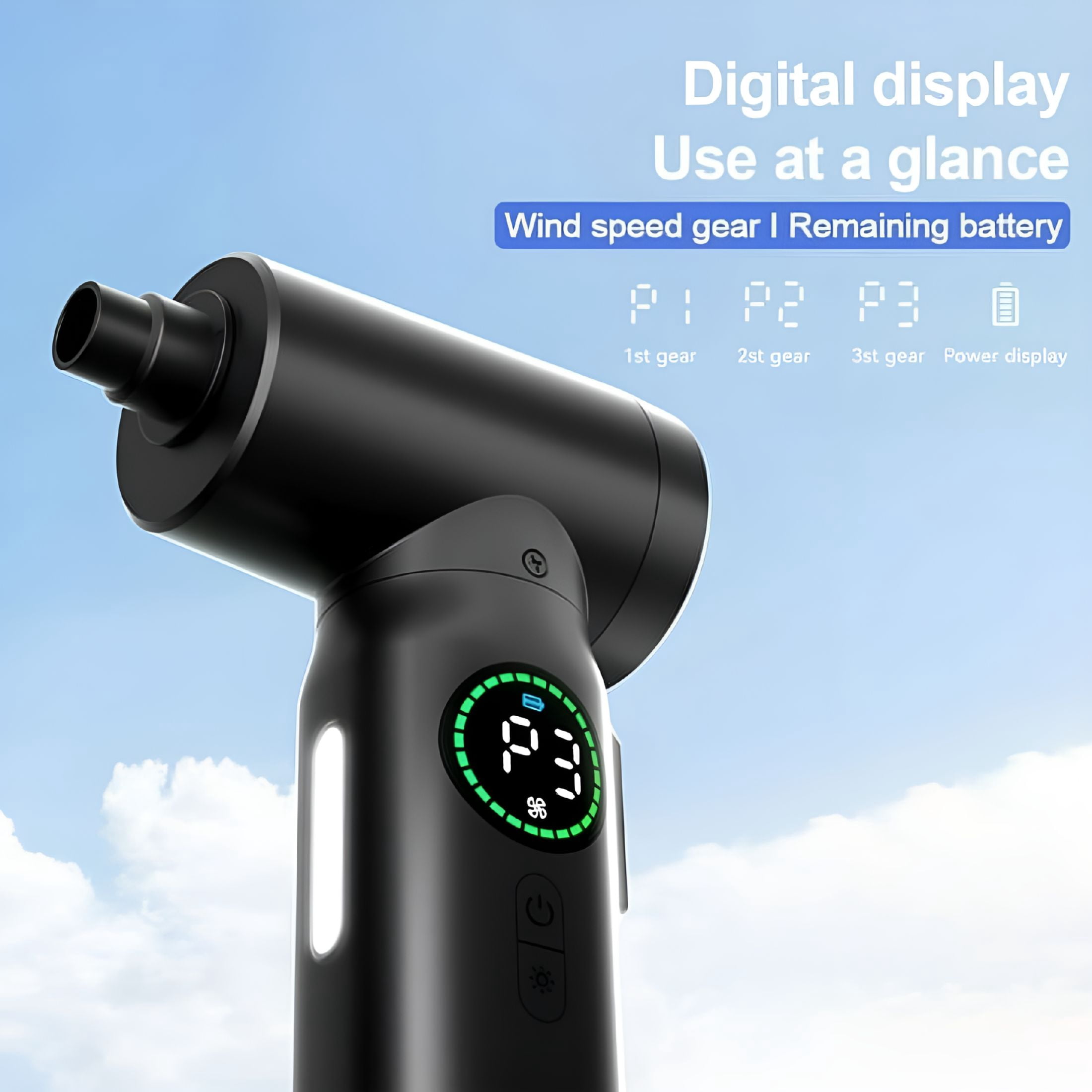 CURYMAY 2026 New 11-In-1 Compressed Air Duster,3-Gear Adjustable 100000 Rpm Electric Air Duster with Led Light,Reusable Keyboard Cleaner for Office,6000Mah Cordless Air Duster for Computer/Car