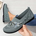 thumbnail image 5 of Women's Breathable Mesh Shoes Casual Trendy Flower Embroidery Shoes Slip-On Soft Sole Non-Slip Shoes Mesh Bottom Shallow Mouth Walking Shoes, 5 of 10