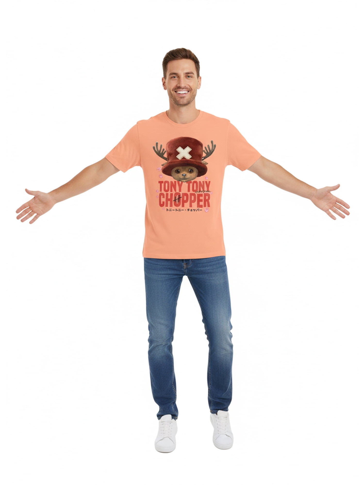 One Piece, Men's & Big Men's Graphic Tee, Tony Tony Chopper, Sizes S-3XL