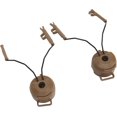 thumbnail image 1 of AVEKI Support de Casque Support de Casque de Suspension de Rail, Adaptateur de Casque de Casque 2PCS Résistant aux Collisions pour la Prise de Vue 0601M, 1 of 7