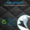 thumbnail image 2 of Dog Car Seat Covers Pet Seat Cover, Waterproof Nonslip Bench Rear Seat Cover Compatible for Middle Seat Belt Fits Most Cars, Trucks and SUVs MPVs, Bucket &amp; Bench Available, 2 of 7