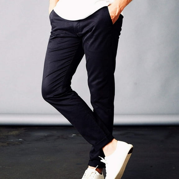 Feel Good Chinos in Solid Black