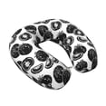 thumbnail image 2 of Xecao Hand Drawn Tomatoes Print Memory Foam Cervical Neck Pillow Versatile U-Shaped Pillows for Home,Office,Camping,Travelling,Soft Washable Cover, 2 of 8