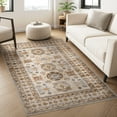 thumbnail image 3 of SIXHOME 3'x5' Area Rugs for Living Room Washable Rugs Vintage Floral Living Room Rugs Soft Indoor Carpet Rugs for Bedroom Dinning Room Office Retro Home Decor Beige, 3 of 6
