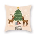 thumbnail image 4 of pitrice Throw Pillow Cover Christmas Elements Printing Pillowcase Decoration Polyester Washable Sofa Pillowslip, Type 8, 4 of 6
