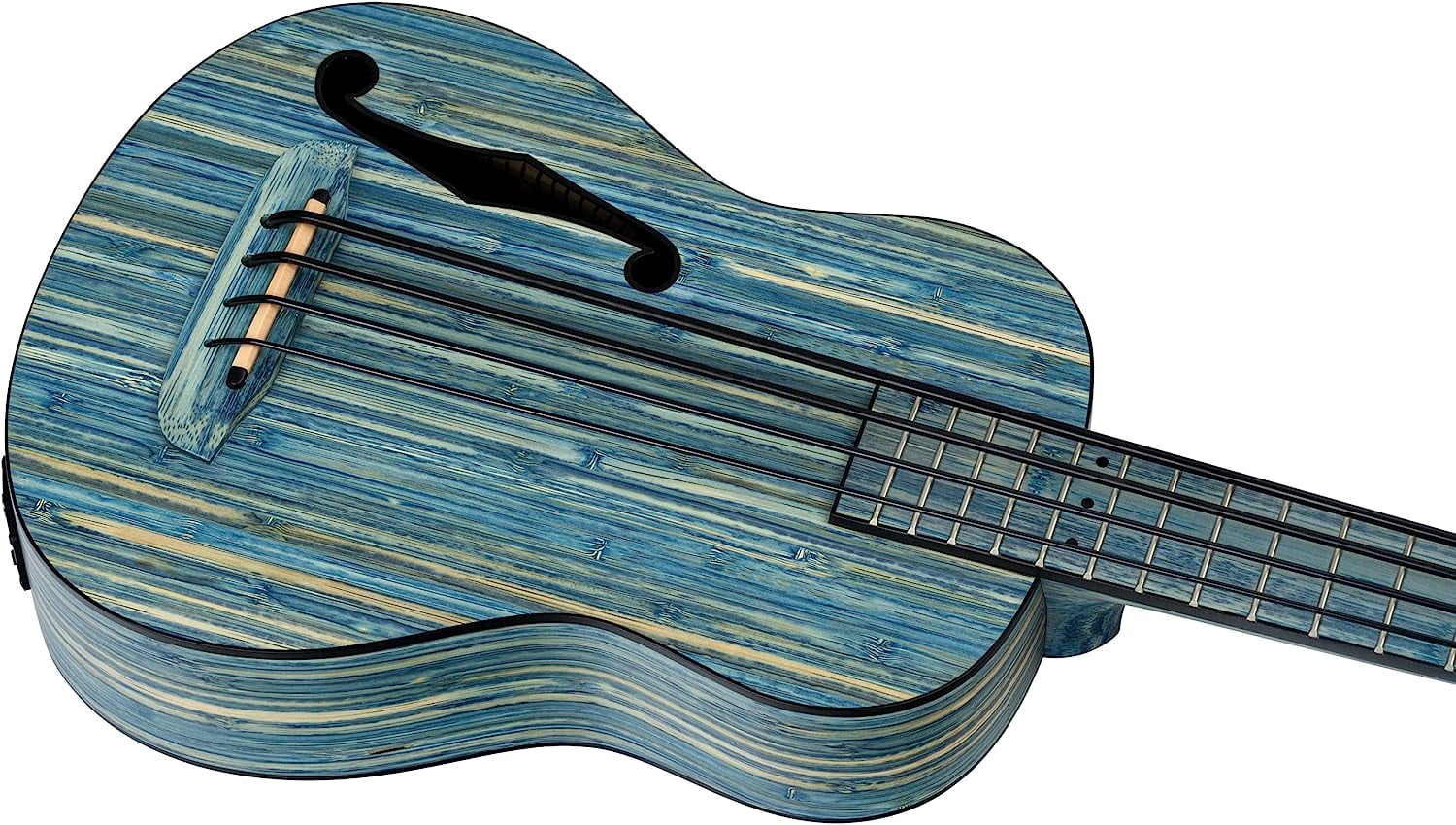 Bamboo Series All Solid Acoustic-Electric Uke-Bass w/ Bag