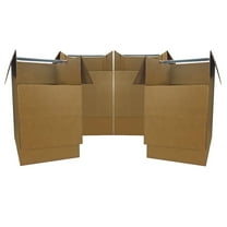 UBMOVE Wardrobe Boxes - Foldable, Single Wall, 24 x 24 x 40 in, 4 Count, 1 Pack