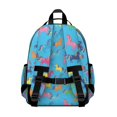 thumbnail image 3 of Unicorn and Blue Pattern Cute School Backpack Bag for School with Padded Back and Adjustable Shoulder Straps 15.25"x11.5"x5.25", 3 of 5