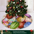 thumbnail image 6 of Coolnut Easter Eggs Christmas Tree Skirt 48", Easter Tree Skirt Double Layers Polyester Easter Tree Skirt for Easter Holiday Party Decoration, 6 of 6