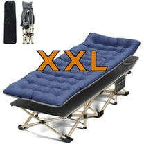SUGIFT  Folding Camping Cot 32'' XXL Adult widen Folding Bad with 2 Sided Mattress and Carry Bag