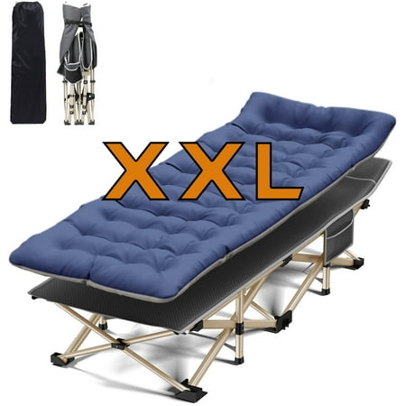 SUGIFT Folding Camping Cot 32   XXL Adult widen Folding Bad with 2 Sided Mattress and Carry Bag