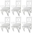 thumbnail image 5 of vidaXL Dining Chairs Accent Chair with Curved Slat Back for Kitchen Pinewood, 5 of 9