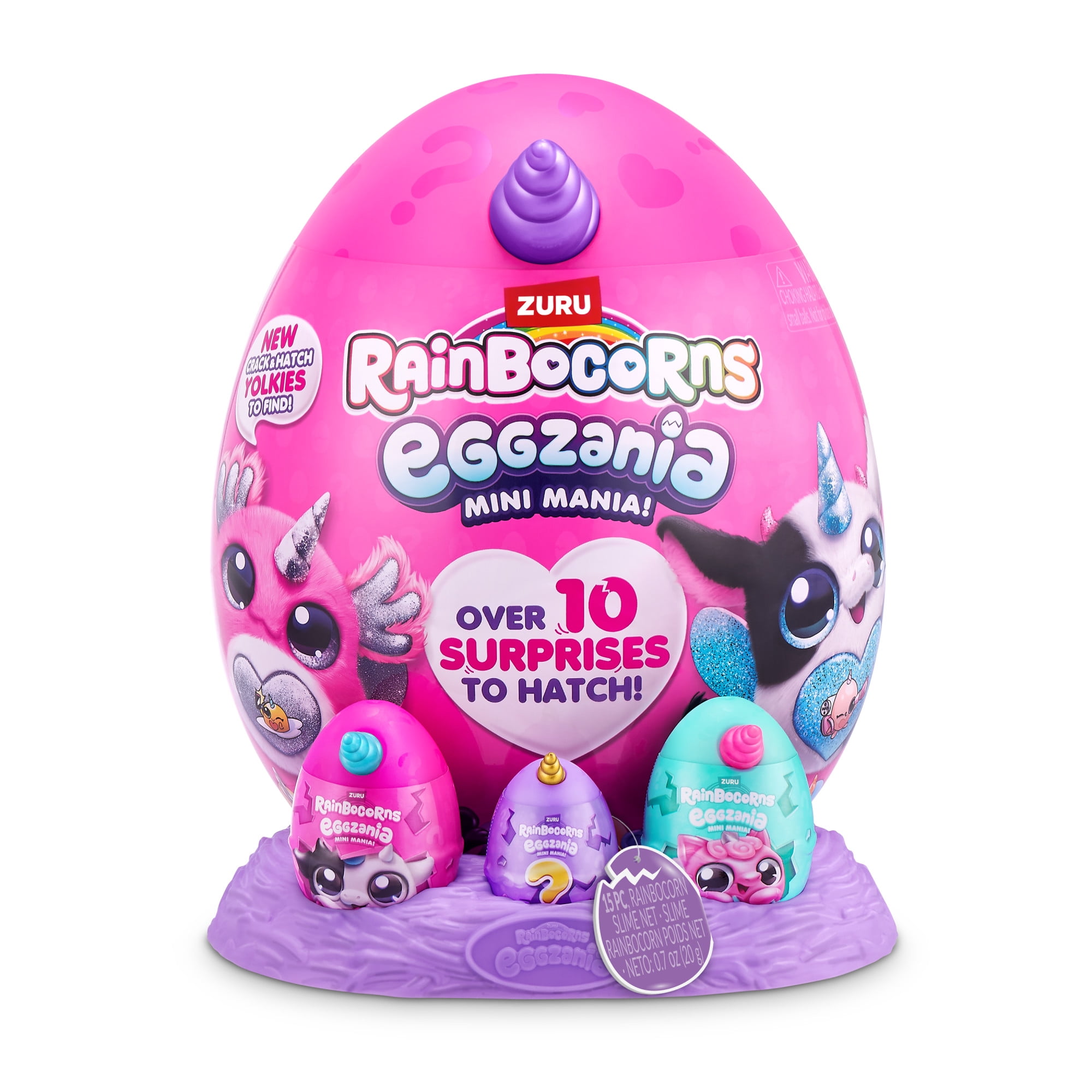 Rainbocorns Eggzania Mini Mania by ZURU Plush Surprise Unboxing with Animal Soft Toy, Perfect Gift I(图3) Rainbocorns Eggzania Mini Mania by ZURU Plush Surprise Unboxing with Animal Soft Toy, Perfect Gift I(图3)