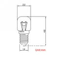 thumbnail image 3 of 2 Pack,WSDCN E14 T22 15W 120V 120(110V - 130V) Oven Light Bulb Oven Lamp Heat Resistant Bulb 300'C, 3 of 3
