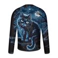 thumbnail image 4 of Raeneomay Long Sleeve Shirts for Men Printed Long Sleeve Tops Casual Round Neck Tops Long Sleeve, 4 of 5