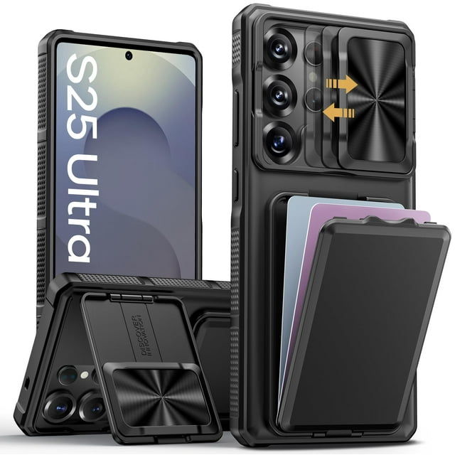Funda de teléfono SSLOTSCASE para Samsung Galaxy S25 Ultra Black
