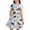 0#Blue1164, variant on Shinyii Dresses for Girls Horse Print Short Sleeve Dress Summer T-Shirt Dress, Sizes 4-14
