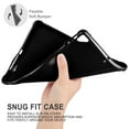 thumbnail image 3 of KIQ TPU Slim Case for iPad 6th Generation Case 2018 / iPad 5th Generation Case 2017 / iPad Air 2 / iPad Air 1 (9.7 Inch) Slim Low-Profile Transparent 9.7 iPad Case Cover - Black, 3 of 9