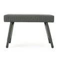 thumbnail image 1 of Mach Snack Table, Dark Gray Outdoor Safe Wicker and Iron Frame, 24 Inch, 1 of 1