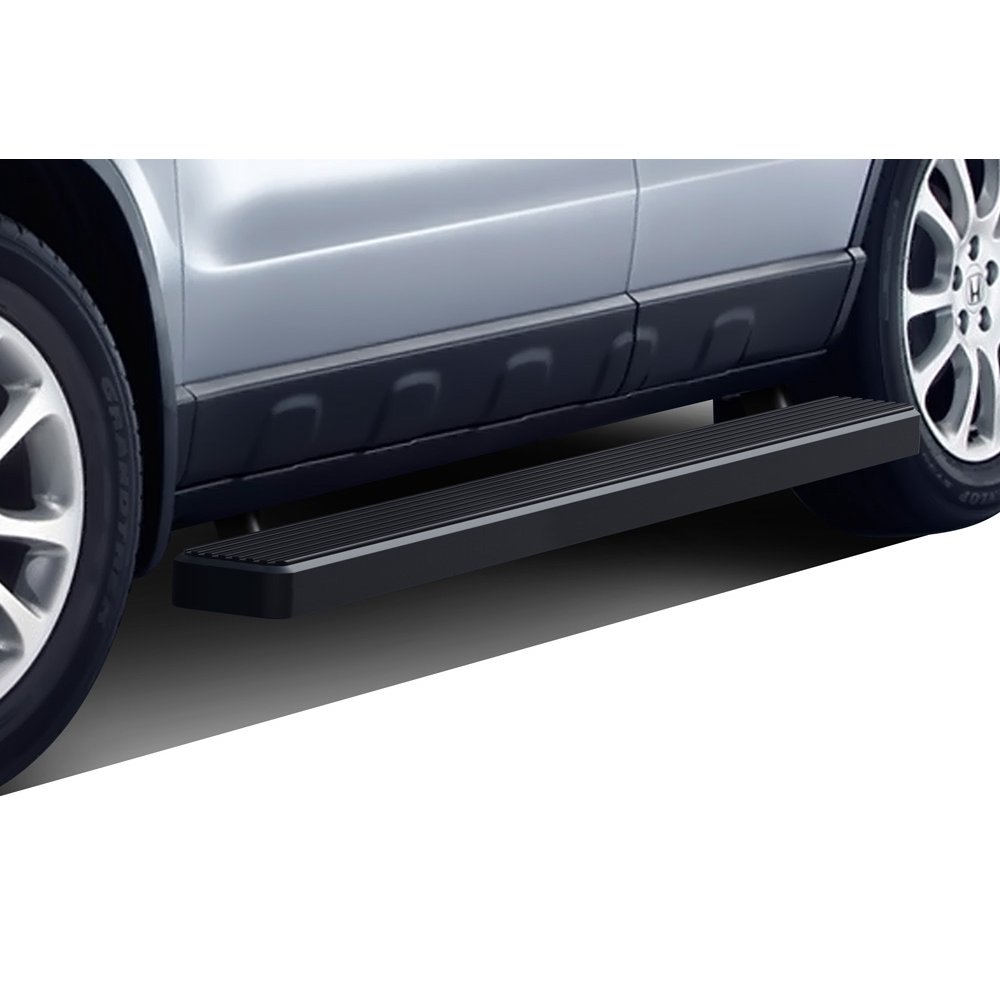 APS iBoard Running Boards 5 inches Matte Black Compatible with Honda CRV 20022006 (Nerf Bars