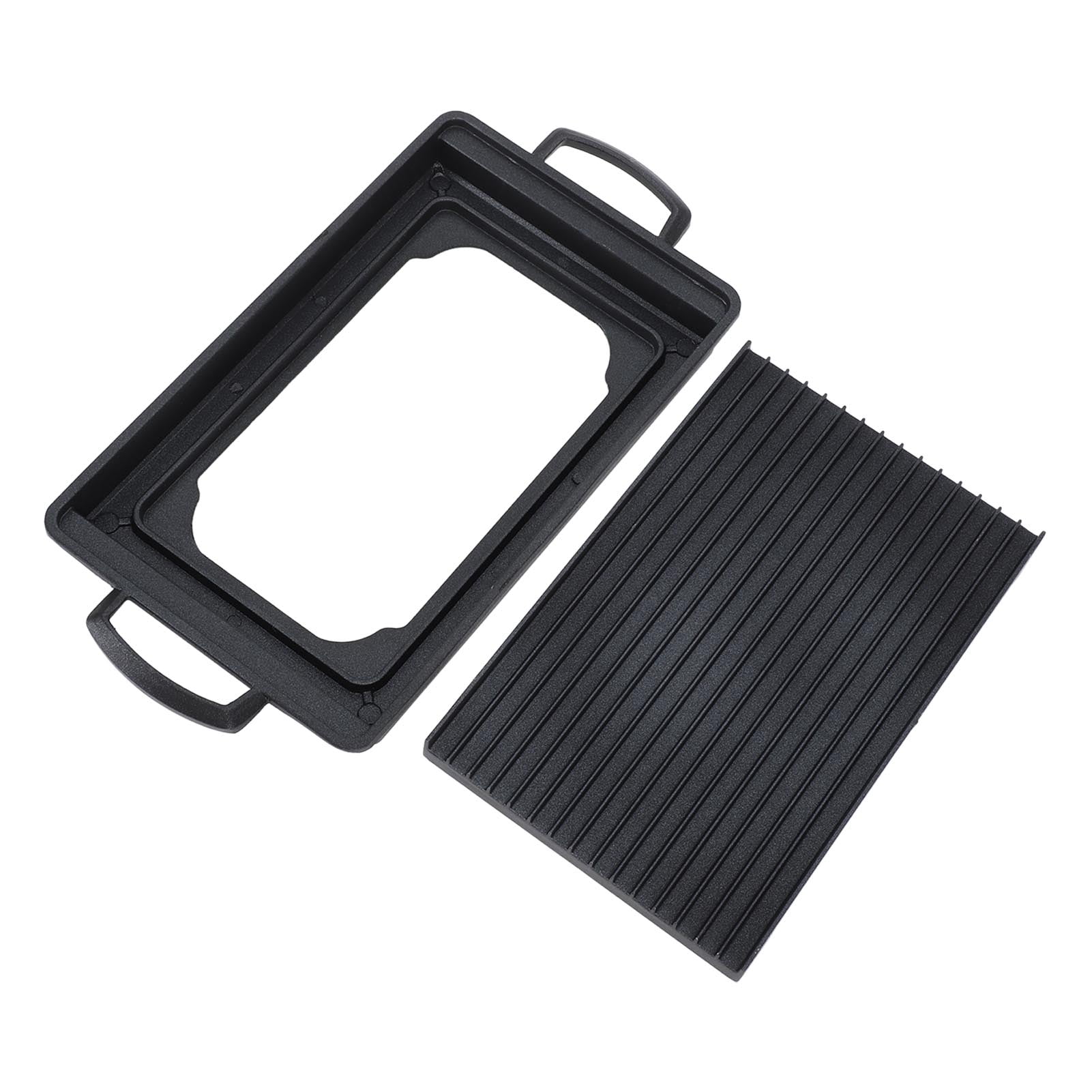 NFTIGB Mini BBQ Grill Aluminum Alloy Fast Heat Barbecue Stove Portable Charcoal Grill for Tabletop Outdoor Picnic Cooking (9.3x5.7 Inches / 23.5x14.5 cm)