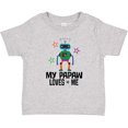 thumbnail image 3 of Inktastic My Papaw Loves Me Grandson Robot Boys Baby T-Shirt, 3 of 5