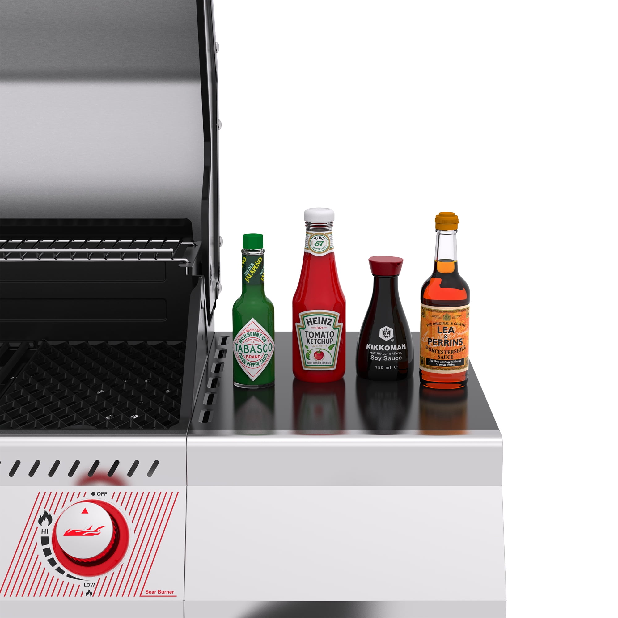 Royal Gourmet GA5404H Deluxe 5-Burner Gas Grill,Cabinet Style Gas Grill with Sear Burner and Side Burner,Black