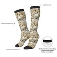 thumbnail image 5 of Picia Women Crew Soft Moisture-wicking Socks Starfish and Sea Shells Pattern Design Cotton Socks, One Size fit All, 5 of 9