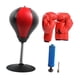 thumbnail image 2 of Bola de reacción de boxeo, saco de boxeo de boxeo Equipo de práctica de práctica de succión Bolsa de velocidad base para entrenamiento, fitness, hombres mujeres Rojo negro, 2 of 7