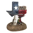 thumbnail image 5 of Western Welcome State Of Texas Map With Horseshoe And Longhorn Skull Figurine, 5 of 9