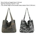 thumbnail image 3 of Guardoinrt 1/2/3/5 Foldable Canvas Handbag Convenient And Stylish On--go Companion Easy To Store Handbag For Women grey 1 Pc, 3 of 6