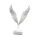 thumbnail image 2 of Escultura de pájaro, estatua de águila, colección de decoración de interiores, figura de resina con alas. Blanco, 2 of 9