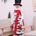 thumbnail image 2 of Árbol de Navidad Top Muñeco de nieve Navidad Hugger Decoración Decoración Winter Wonderland Fiesta Boda Vacaciones Adorno Vogacara JR0754-02, 2 of 5