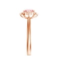 thumbnail image 3 of Rosec Jewels Vintage Style Lab Grown Pink Diamond Engagement Ring 1 Carat - IGI Certified Fancy Pink Diamond Ring (VS1 Grade), 18K Rose Gold, US 5.50, 3 of 8