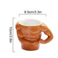 thumbnail image 3 of Gnmfd Muscle Ceramic Coffee Mug Large Capacity Water Cup, Dishwasher Microwave Safe, Unique Gift Mug for Office Home Coffee Tea Lover Holiday Present, 3 of 9