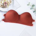 thumbnail image 5 of Strapless Bra Wrap Chest Chest Pad Massage Hosiery Women Tube Top Strapless No Steel Ring Bra, 5 of 6