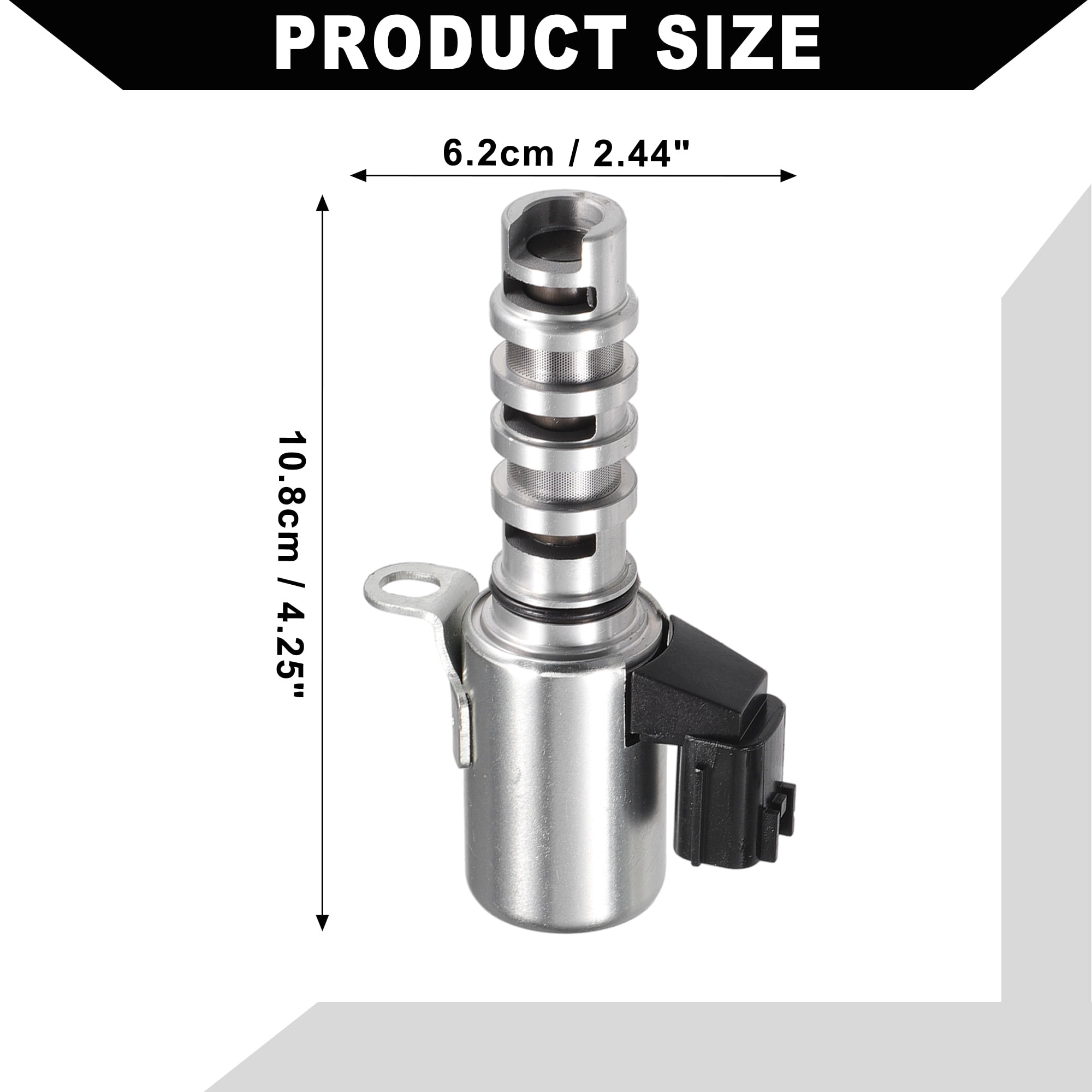 Engine Variable Valve Timing VVT Solenoid for INFINITI EX35 2008-2012 / Inner / Durable Metal / 2 Pcs
