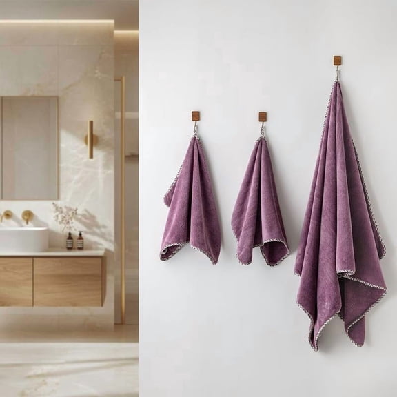 Spread Spain Microfiber 1 Bath 2 Hand Towel 360 Gsm | Extra Soft Plush High Absorbent Bath Towel For Men & Women (Fashion Fruit)