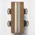 thumbnail image 2 of Creative Products Gray and Linen Stripe 16x72 Cotton Twill Table Runner, 2 of 3