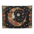 thumbnail image 5 of PRATYUS Wall Tapestry Bohemian - Floral Vine Tapestry Wall Hanging Moon Tapestries Mandala Flower Hippie Home Decor Boho Tapestry for Bedroom Aesthetic Multi Size Painting, 5 of 6