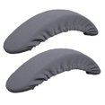 thumbnail image 1 of 2pcs Soft Chair Arm Rest Covers Stretchable Office Chair Armrest Slipcovers - Black, 1 of 6
