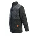 thumbnail image 2 of Gioberti Men's Full Zip Block Design Cardigan Sweater with Soft Brushed Flannel Lining, 2 of 3