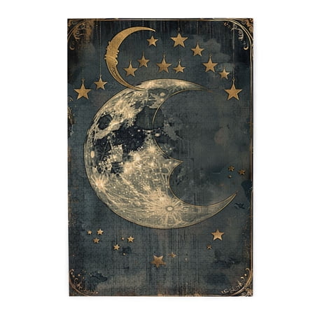 1000 PCS Star And Moon Illustration 1000 Piece Puzzle For Adults Imaginative Wooden Puzzles Enjoy The Puzzle Solving Process 1000 Piece Jigsaw Puzzle For Adult Challenging Charm Puzzle For Game Night